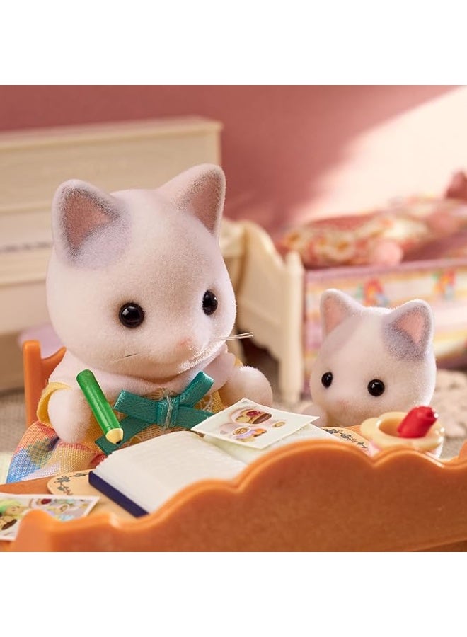 Sylvanian Families عائلة القطط لاتيه من عائلات سيلفانيان 04422173 - Image 4